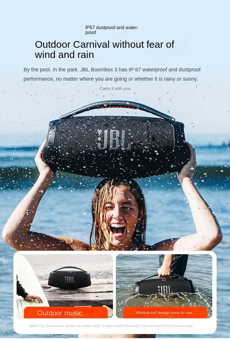 JBL Boombox 3 Portable Speaker, Massive Signature Pro Sound,