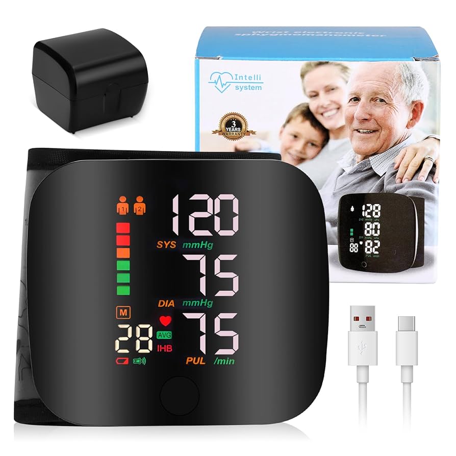 Wrist Blood Pressure Monitor, Portable Electric Blood Pressure