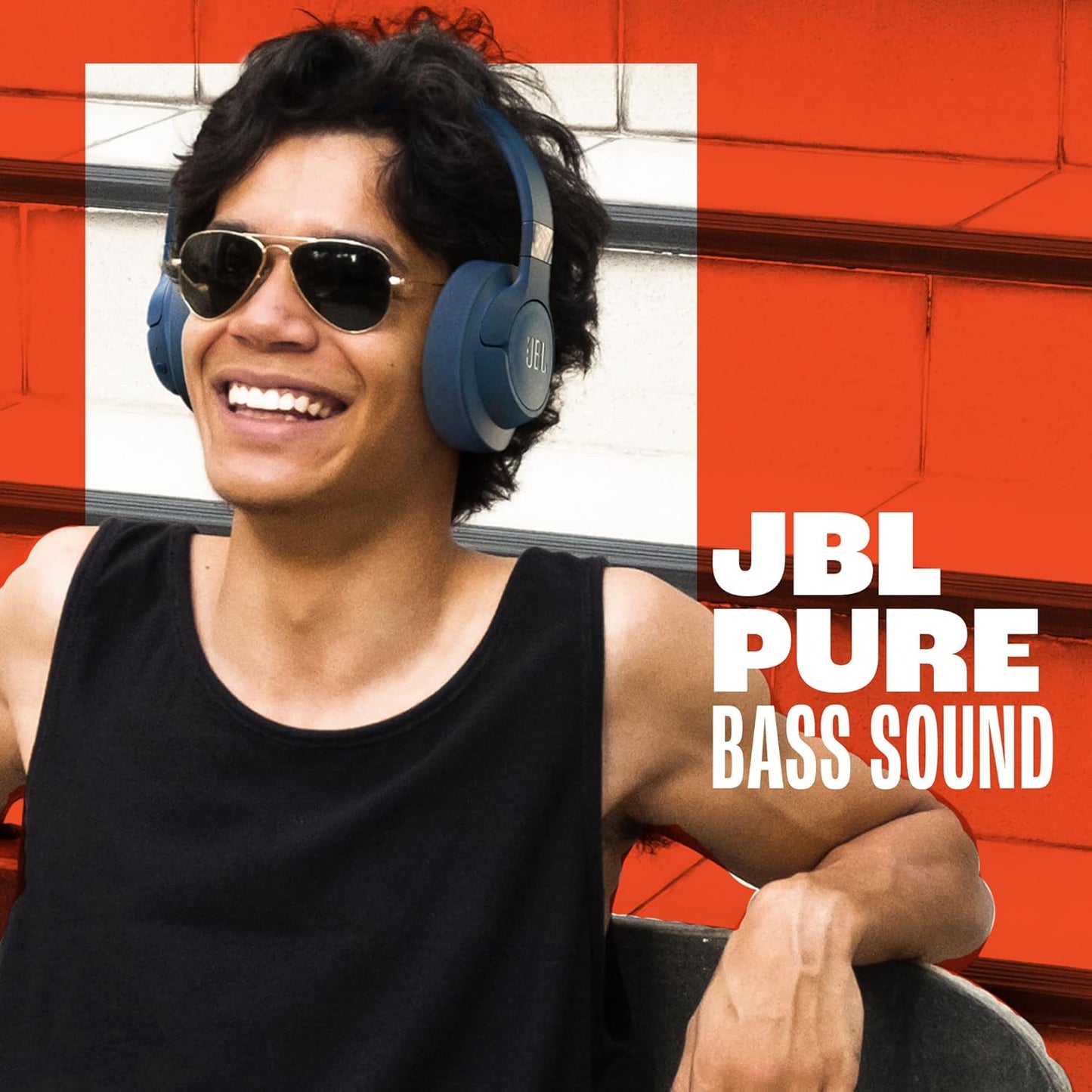 JBL Tune 720BT Wireless Over-Ear Headphones, Pure Bass Sound, Bluetooth 5.3, 76H Battery, Hands-Free Call,